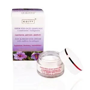 Дневен Нощен крем за очи с шафран и колаген – EDITT 15гр.
